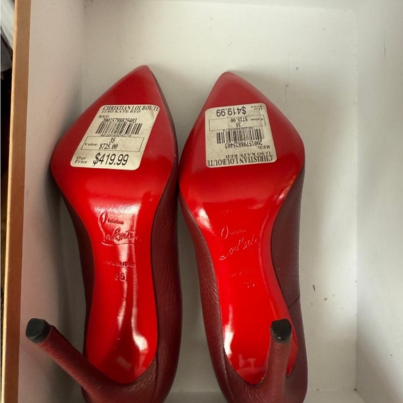 Elegant Burgundy Stiletto Heels - Picture 2 of 5